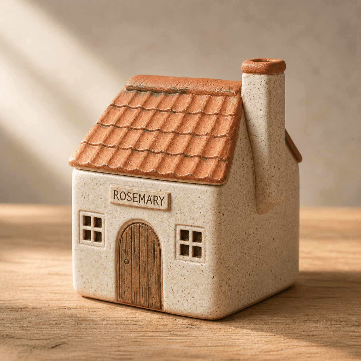 Chimney Side Cottage handcrafted ceramic spice jar