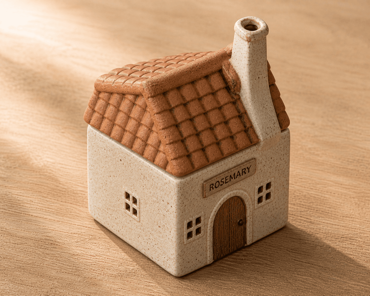 Chimney Side Cottage handcrafted ceramic spice jar