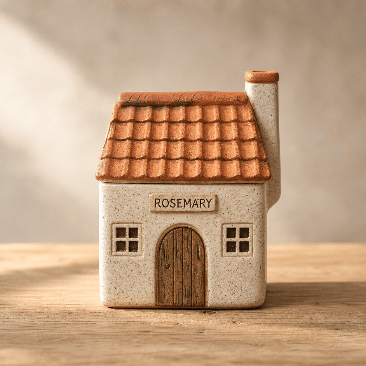 Chimney Side Cottage handcrafted ceramic spice jar
