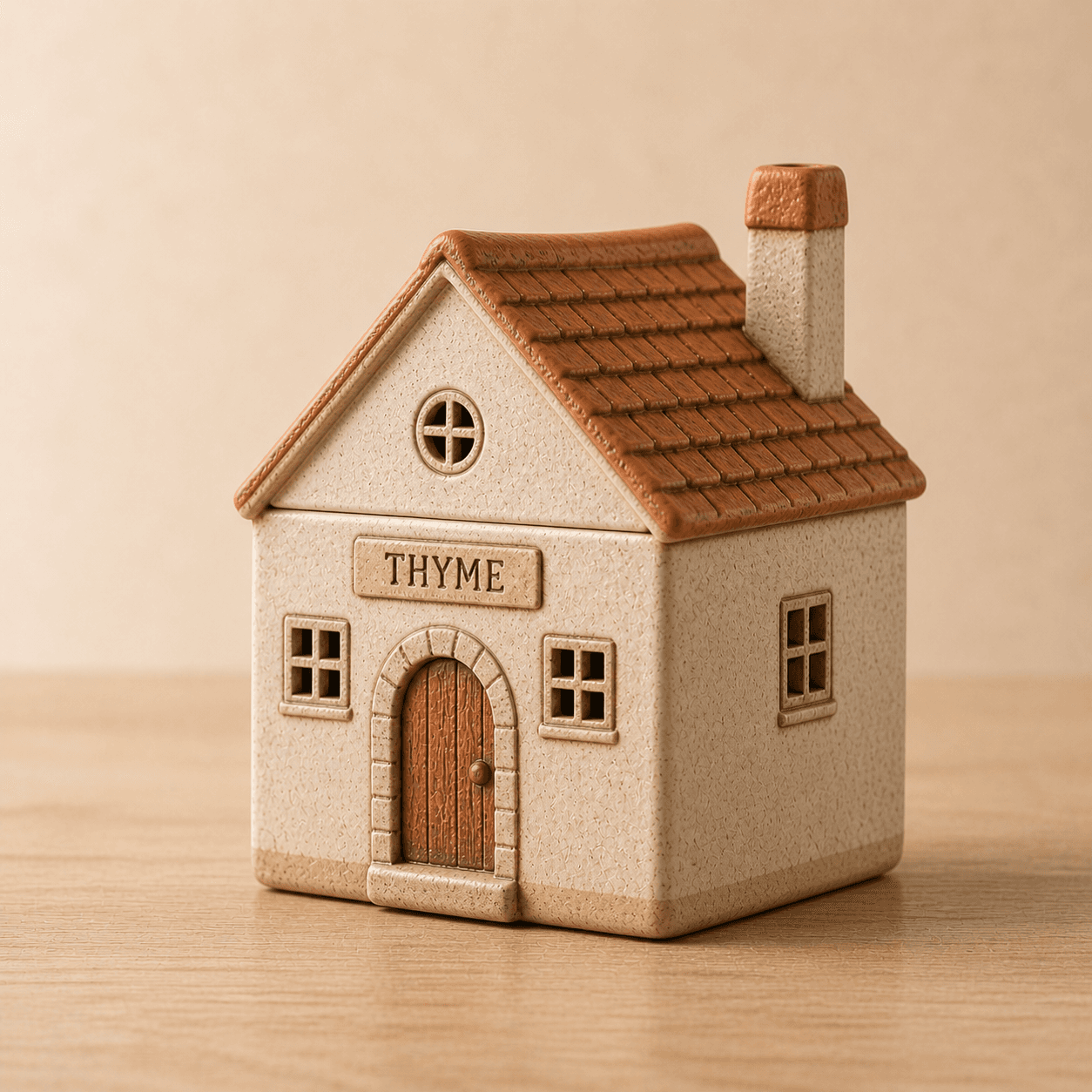 Classic Cottage handcrafted ceramic spice jar